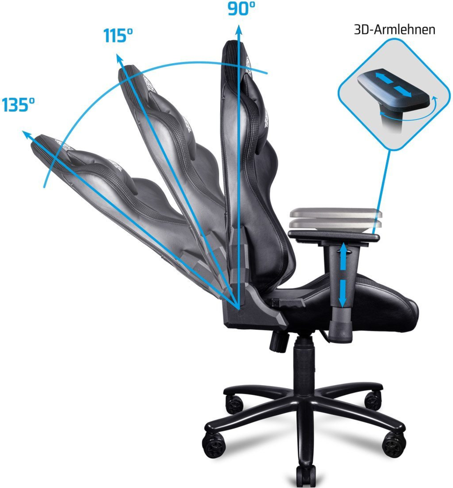 ONE GAMING Chair Pro RGB Gaming Stuhl, Bild 4 (30.10.2023)