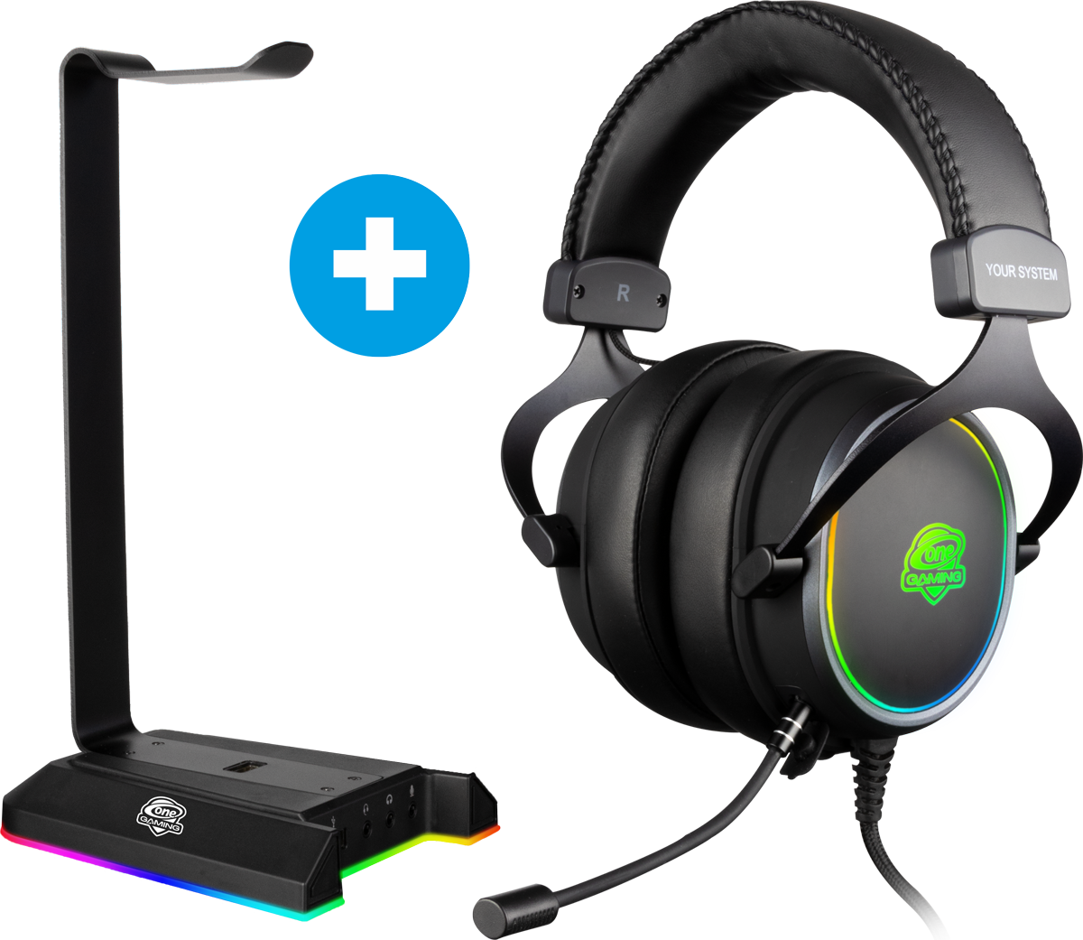 ONE GAMING Sound Bundle Headset + Headsetständer, Bild 2 (04.09.2024)