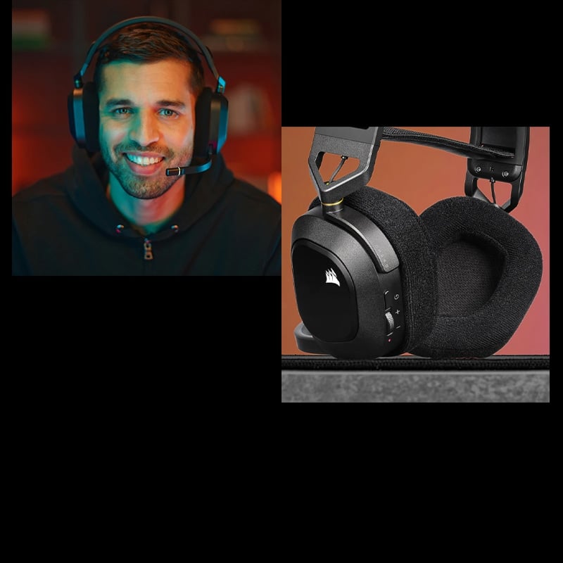 Gaming Headset CORSAIR HS80 RGB Wireless /ABSOLUTER KOMFORT