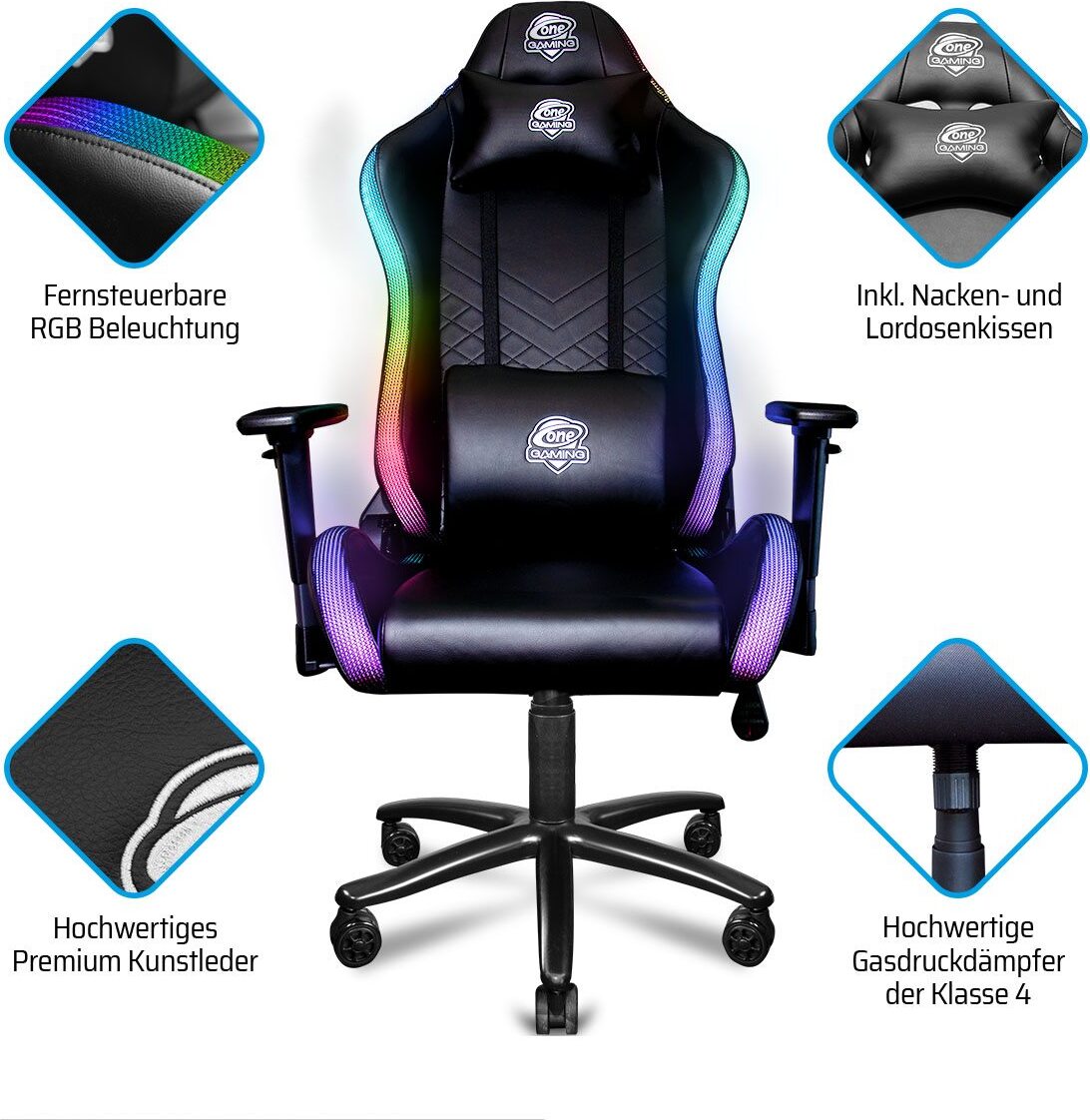 ONE GAMING Chair Pro RGB Gaming Stuhl, Bild 2 (30.10.2023)